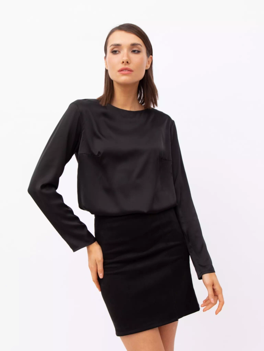 Блузка с рукавом Anyday Icon Blouse 01, цвет черный
