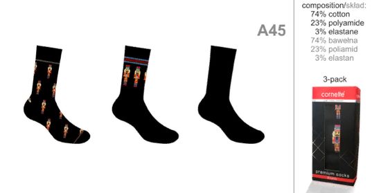 Носки (3 пары) мужские Premium Cornette A45