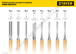 STAYER Wood Master 8 предм., Набор ручных резцов по дереву (1836)