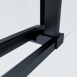 Душевой уголок Soft 2 VSS-3SO2800CLB, 800*800, черный, стекло прозрачное