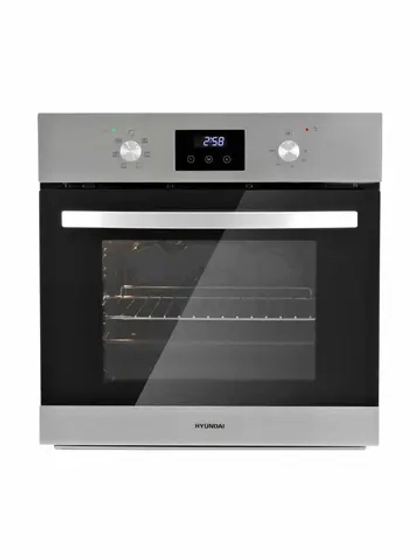 Духовой шкаф Hyundai HEO 6640 IX серебристый/черный
