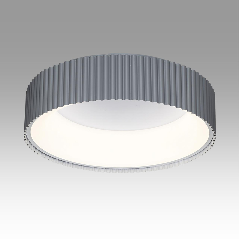 7713/56L AVRA LED SN 574 Светильник металл/акрил/белый/серый LED 56Вт 3000-6500К D460 IP20 пульт ДУ SHARMEL