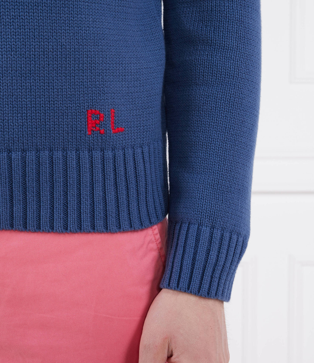 Свитер POLO RALPH LAUREN - голубой(710899223)