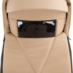 Детская коляска Roan Bass Next Classic Кожа d12 3 в 1 с автокреслом Elo Lux EduSky Black RCL302/1 Caramel