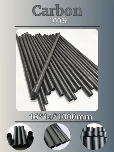 Трубка карбоновая 16х14х1000 (Матовая)