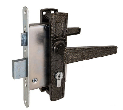 Замок Димитровград врезной "Зенит" ЗВ4-3.01 бронза с ручками