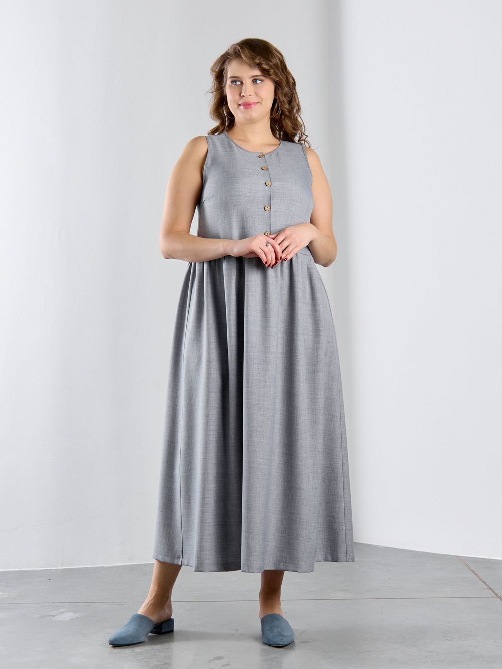 Платье Женский каприз-1 Виотекс СЕРЫЙ