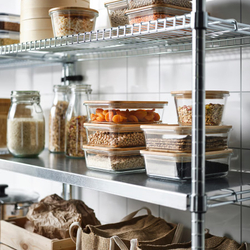 ИКЕА 365+ IKEA 365+ Контейнер пищевой 1 л, стекло прозрачное