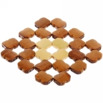 Подставка под горячее бамбуковая «Шашечки» 12,5*12,5см