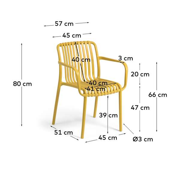 Стул Isabellini желтый