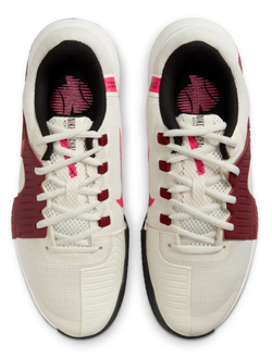 Женские теннисные кроссовки Nike Zoom GP Challenge 1 - pale ivory/rush pink/sail/team red