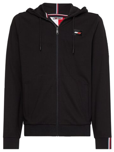 Мужская теннисная кофта Tommy Hilfiger Logo Pack 1.1 Doubleknit FZ Hood - black