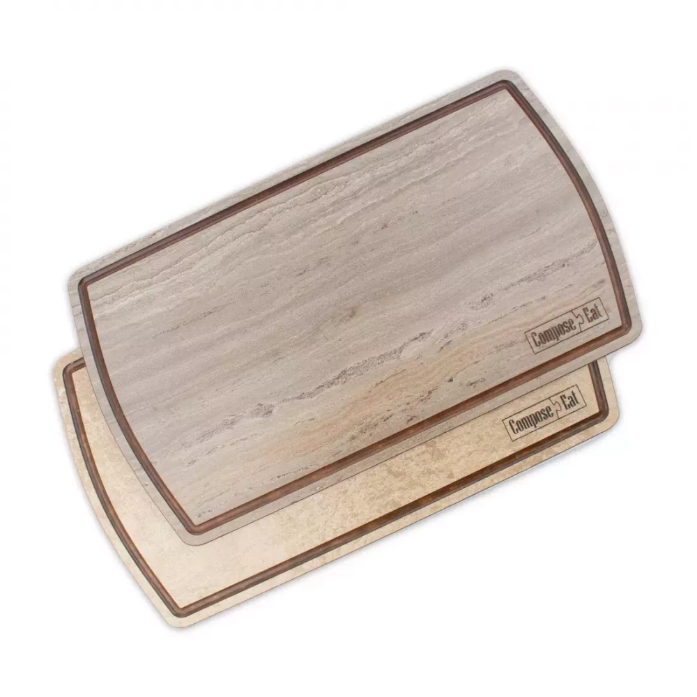 Доска для сервировки 21х37см ComposeEat Fashion травертин капучино