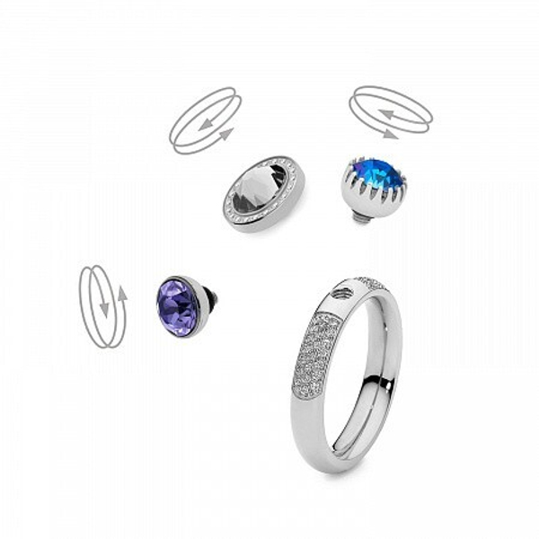 Кольцо - База Qudo  deluxe small silver 16.5 мм 626658 S размер 16,5
