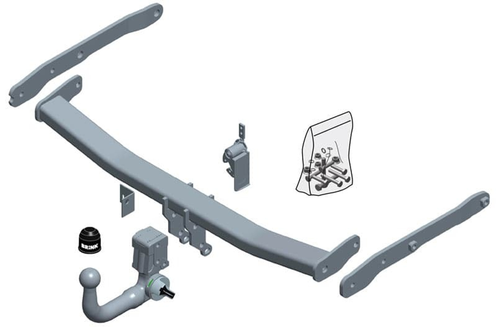 Фаркоп Brink (Thule) 632500 для AUDI Q5 17-(паспорт и сертификат в комплекте)(без электрики)