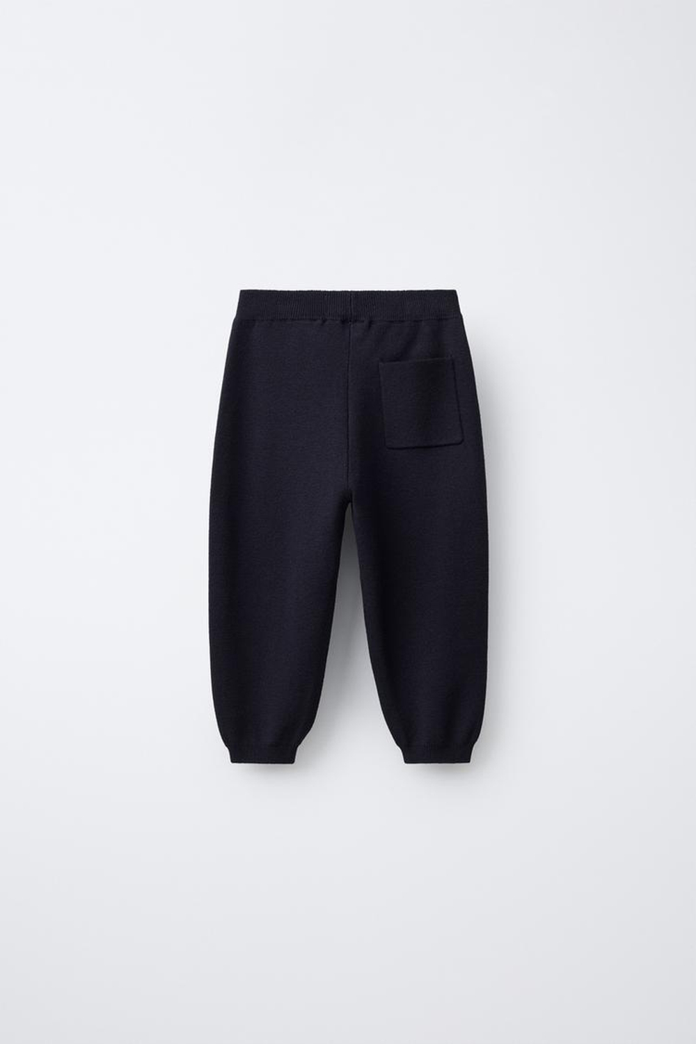 ZARA ТРИКОТАЖНЫЕ БРЮКИ-ДЖОГГЕРЫ, МОРСКОЙ СИНИЙ