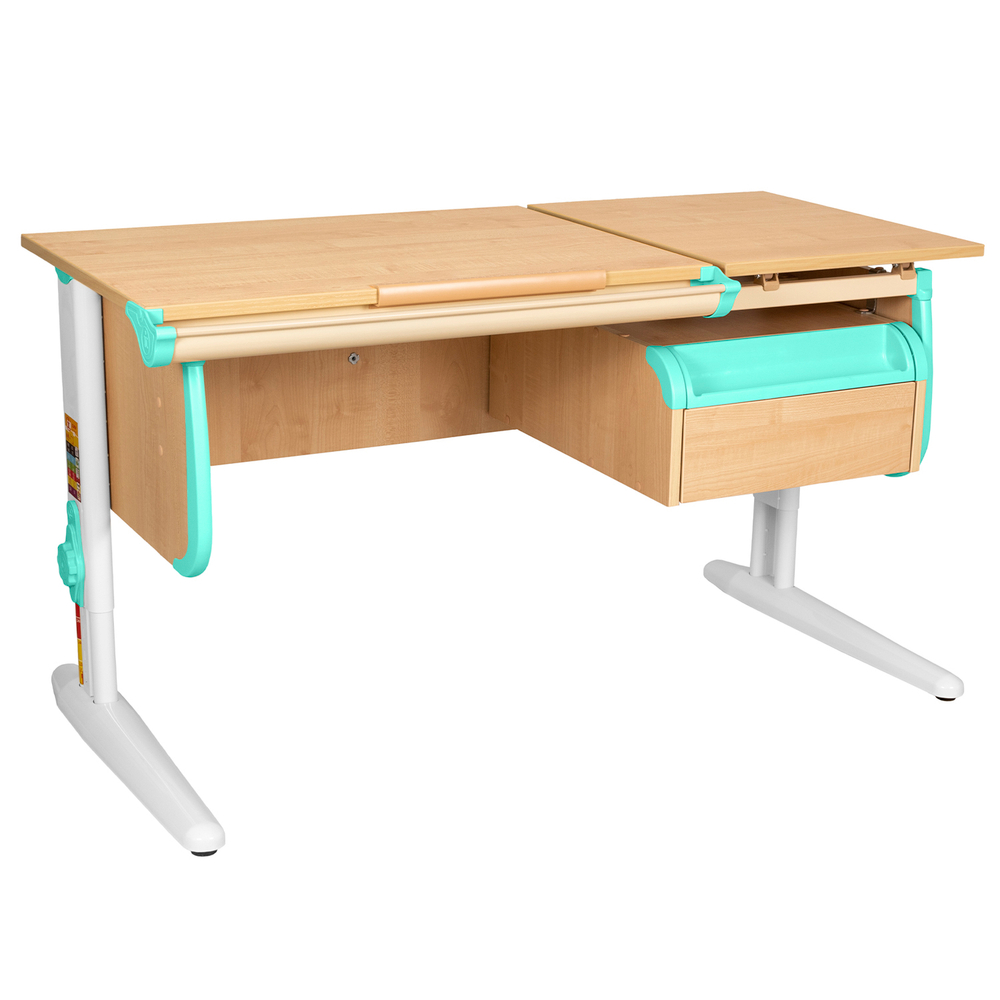 Растущая парта Дэми СУТ 25 с навесной тумбой (1200×610 мм)