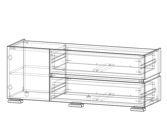Тумба-ТВ ВЕКТ-3 правая