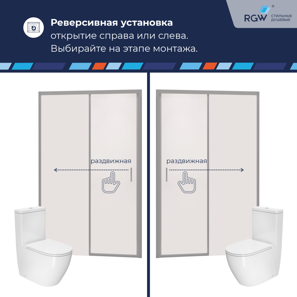 Душевая дверь RGW PA-017 (Прозрачное, 1400)