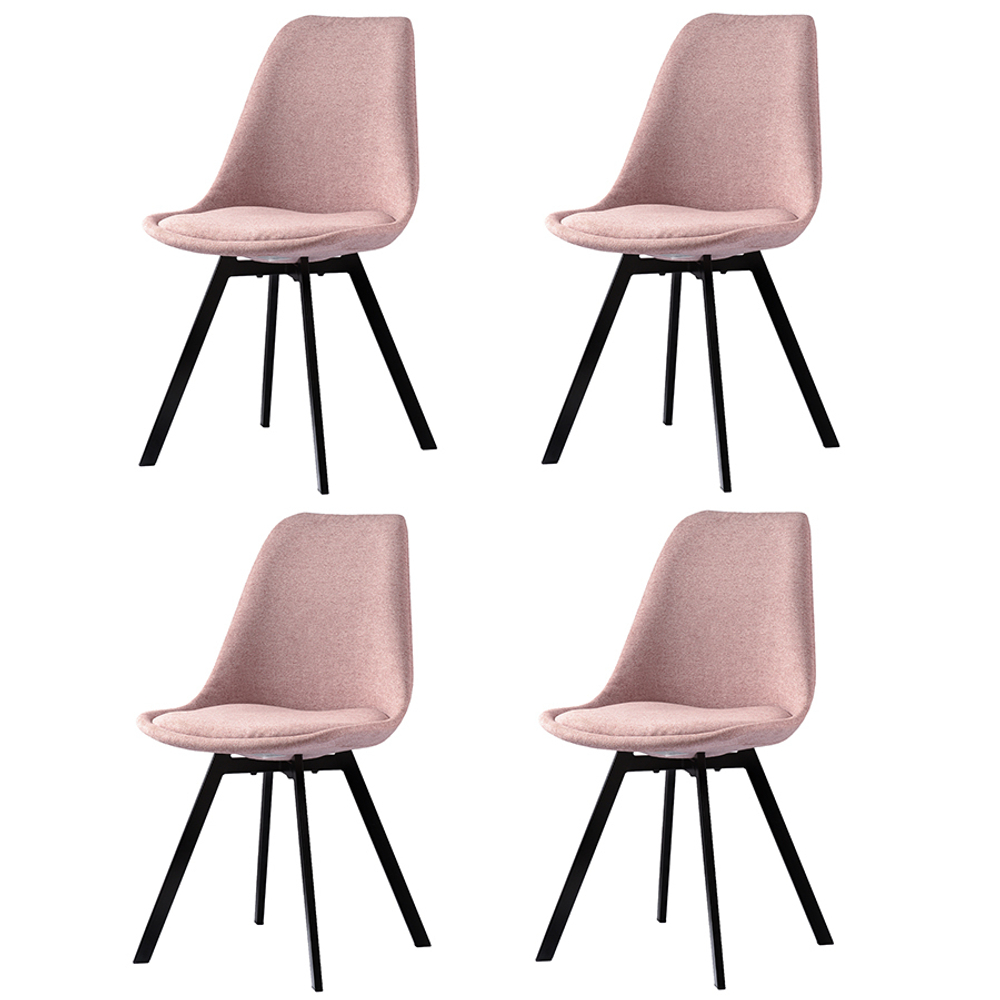 Набор стульев 4шт Berg Pirel пыльная роза