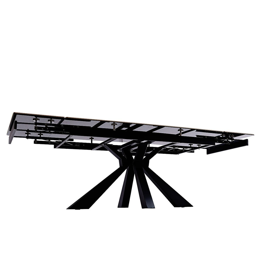 Стол керамический LA ALTA SIENA Bentley white 160-240*90, каркас черный