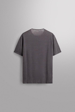 ZARA ЛЕГКАЯ ФУТБОЛКА ДЛЯ БЕГА ИЗ РЕЛЬЕФНОЙ ТКАНИ, ТЕМНО-ЛИЛОВЫЙ