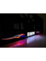 Рамка для номера с подсветкой. BMW Абстракции