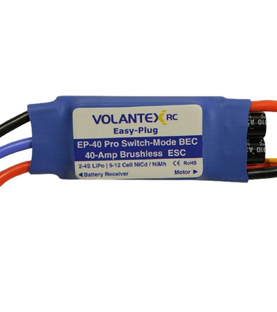 Регулятор скорости бесколлекторный 40A-XT60 для самолета Volantex RC Ranger 2400