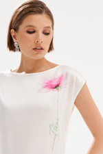 23562 Блузка женская (молочный)