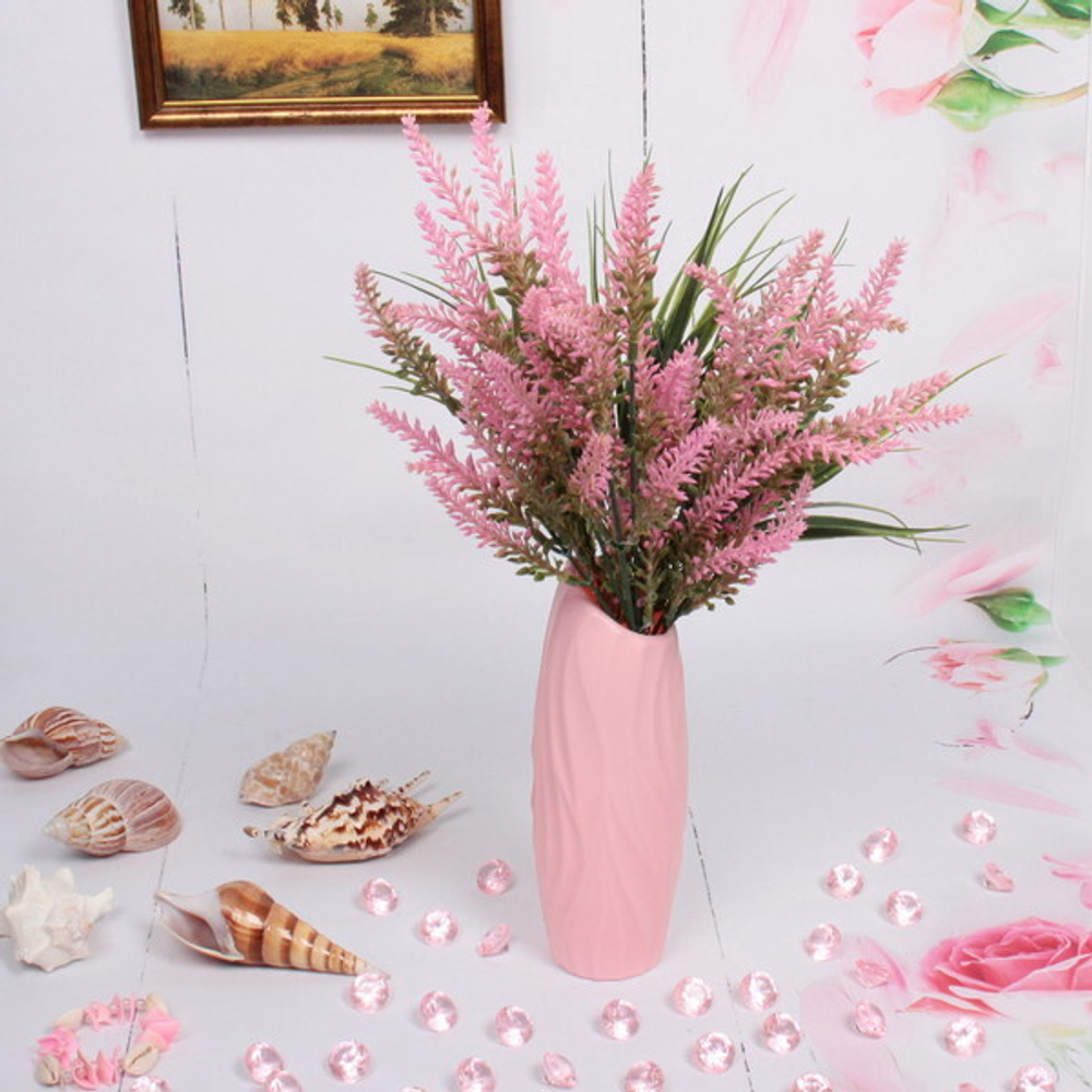 Ваза из пластика «Marlen-Джулия» 0,4л 20,5*5,5см цвет розовый