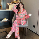 Пижама ш/в штаны+рубашка дл/р 8245