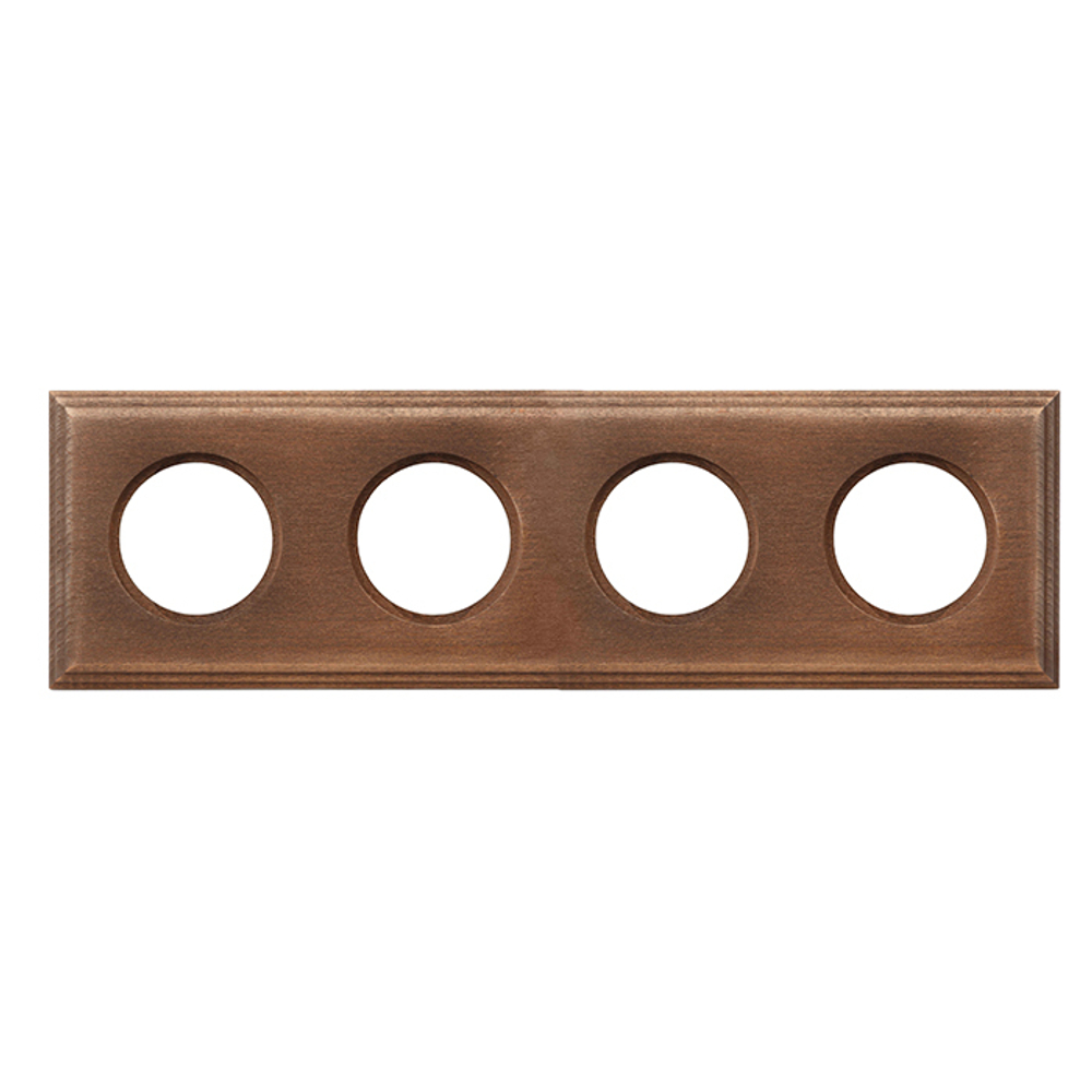 Рамка 4-х постовая для скрытого монтажа (дерево, Винтаж) BF4-640-18