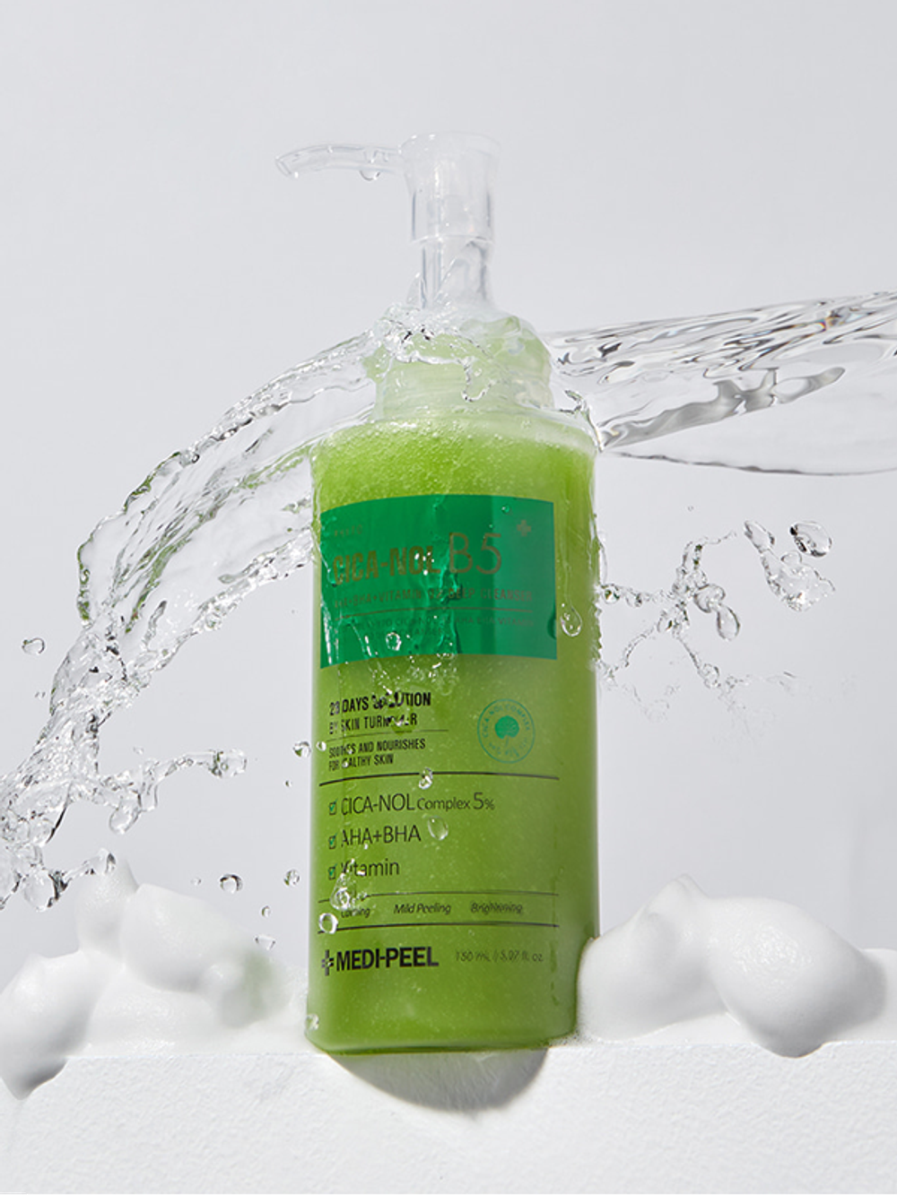 Medi-Peel Кислородная пенка для умывания с кислотами и центеллой Phyto Cica-Nol B5 AHA BHA Vitamin Calming O2 Deep Cleanser 150 мл