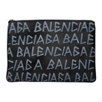 Balenciaga Leather Clutch Medium Unisex Black