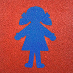 Резиновая плитка Арт с рисунком 500х500х40 мм стрелочки тротуарная