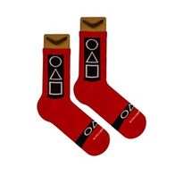 Носки BOOMERANGS Игра в кальмара, красный