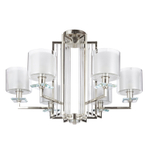 Люстра Crystal Lux NICOLAS SP-PL6 NICKEL/WHITE