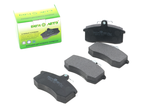 Колодка дискового тормоза а/м ВАЗ 2108-21099, 2110-2115, Калина, Приора, Гранта передняя (к-т 4 шт.) ВАТИ-АВТО
