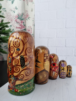 Матрёшка "Поцелуй" Климт 5м 18см