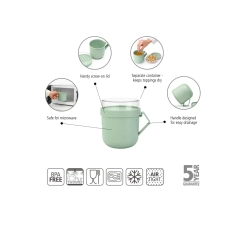 Brabantia Кружка Make & Take 600мл Jade Green