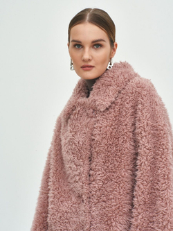 Шуба женская чебурашка тедди  эко