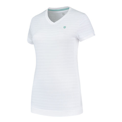 Женская теннисная майка K-Swiss Hypercourt V-Neck Top Tank Top Women - White