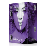 Прозрачные наручники с лаковыми вставками (Цвет: черный)