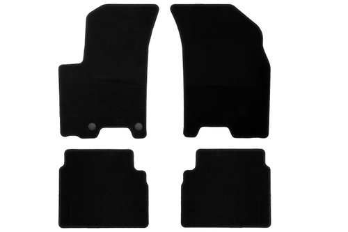 Коврики в салон для CHEVROLET Aveo 2006-2012, седан, хэтчбек, 4 шт. (текстиль) KLEVER01081201200K