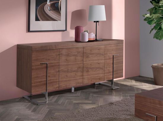 Сервант MK2103SB /3221 из орехового дерева и хромированной стали