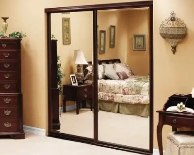 Дверь-купе 2850*900 мм, яблоня, форма ручки-Т