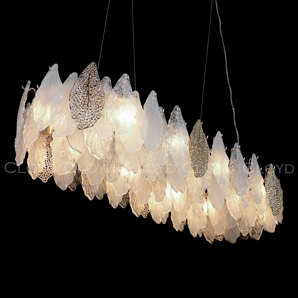 Люстра Cloyd SENEGAL-B C10 / шир. 99 см - с золотыми листьями - золото (арт.11173)