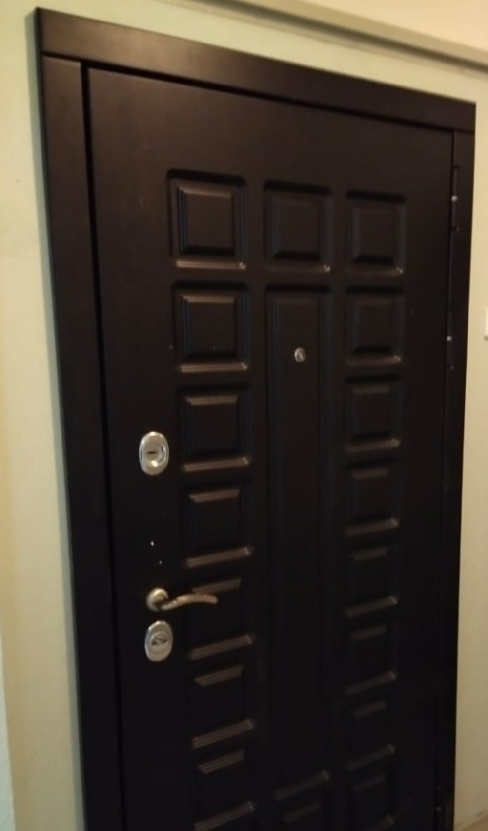 Входная металлическая дверь с зеркалом RеX (РЕКС) Сенатор ФЛ-183 Кале Венге / СБ-16 Венге