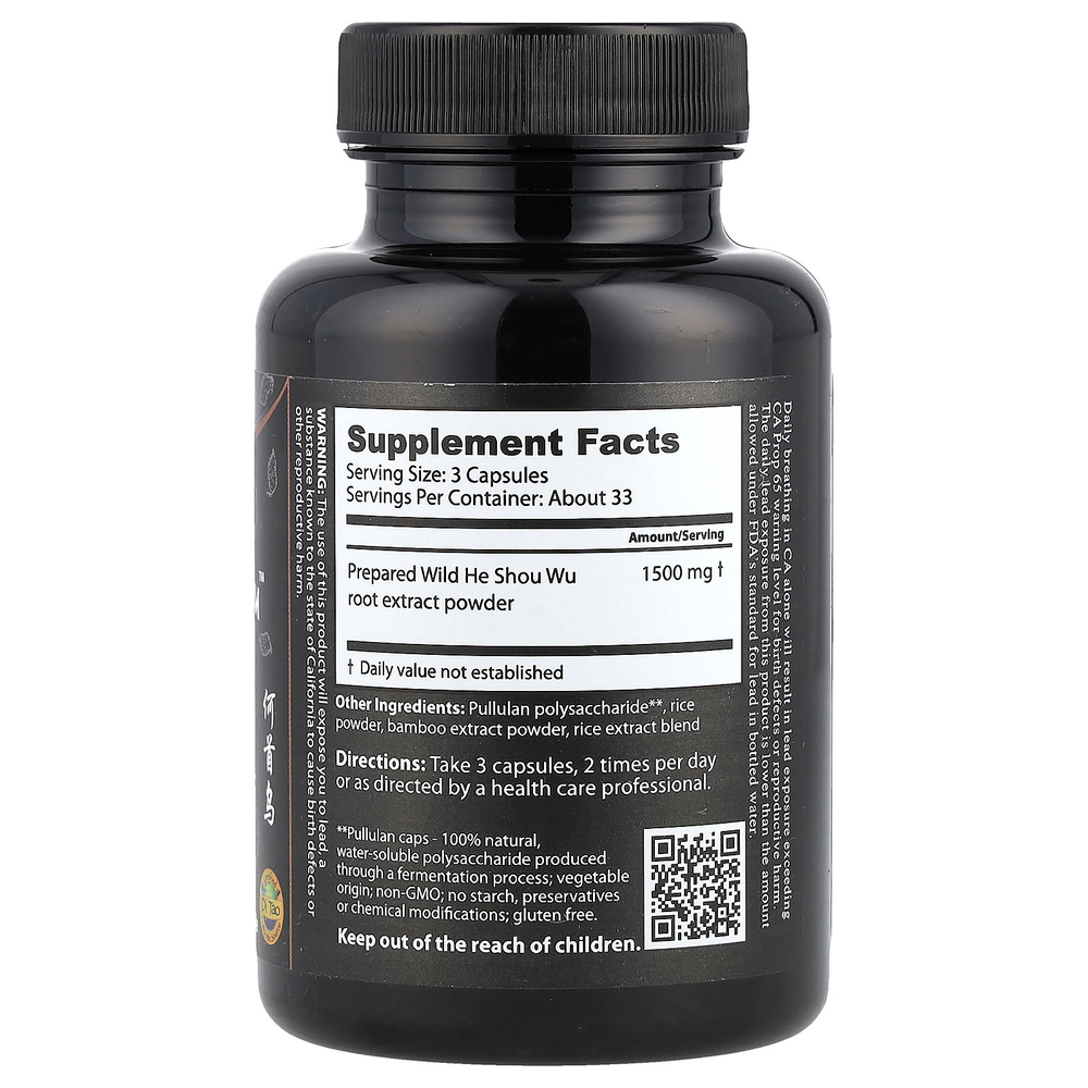 Dragon Herbs, He Shou Wu ™, 500 мг, 100 капсул