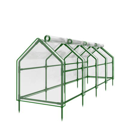 Теплица GREEN APPLE GA-House-4х-frame 3600х900х900 мм 4 отсека
